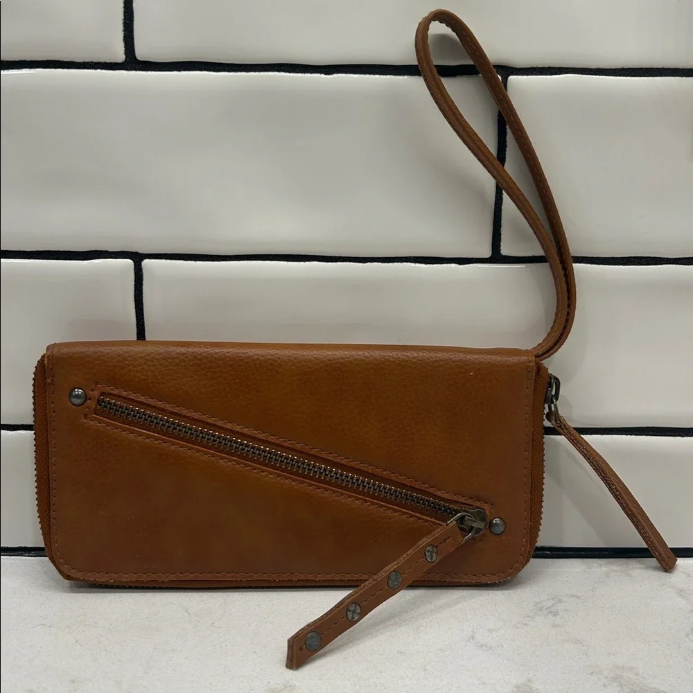 Free People Distressed Vegan Leather Wallet